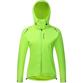 abordables Chaquetas y chalecos para mujer-WOSAWE Mujer Chaqueta de Ciclismo Cortavientos Chaqueta Maillot de Ciclismo Alta visibilidad Resistente al Viento Resistente a la lluvia Bolsillo trasero Bicicleta Chaqueta Chándal MTB Bicicleta