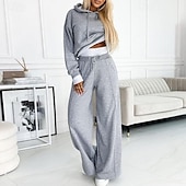cheap Tracksuits-Women&#039;s Tracksuit Sweatsuit Athleisure Fall Long Sleeve Thermal Warm Windproof Soft Gym Workout Sports Sportswear Activewear Solid Colored Dark Khaki Black Royal Blue