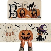 olcso Halloween hálószoba-halloweeni konyhaszőnyegek, 2 db konyhaszőnyeg, párnázott, fáradtsággátló konyhaszőnyegek padlóra, csúszásmentes álló asztali szőnyeg, vízálló konyhaszőnyeg-készlet konyhába, padlóra, irodába