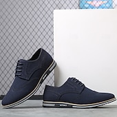 abordables Semiformal-Zapatos oxford de piel sintética marrón caramelo para hombre con detalles brogue: zapatos elegantes e informales con cordones para el trabajo, citas y uso diario.