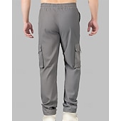 cheap Cargo Pants-Men&#039;s Cargo Pants Trousers Drawstring Elastic Waist Multi Pocket Plain Wearable Outdoor Daily Camping &amp; Hiking Fashion Classic Black Brown