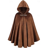 abordables Capas &amp; Capa-Medieval Traje de sudaderas con capucha Normal Moda Sin Cuello Adultos Adulto Capa Todas las Temporadas