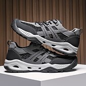 baratos Ténis para Homem-Tênis masculino cáqui para caminhada ao ar livre - tênis de corrida de trilha duráveis com malha respirável e sola antiderrapante para acampamentos, caminhadas e aventuras diárias ao ar livre
