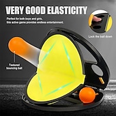 economico Attività all&#039;Aperto-presa a mani libere &amp;allenamento di reazione al lancio della palla - trainer interattivo portatile per interni/esterni per singoli &amp;PVC resistente a doppia interazione con design giallo/nero perfetto
