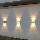economico applique da esterno-Lampada da parete a LED per esterni 10W, illuminazione up/down, per interni, 4/6/8/10 teste, curva, impermeabile, IP65, lampada da camera da letto moderna, luce bianca calda, AC85-265V