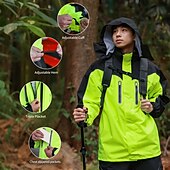 abordables Chaquetas y chalecos para hombre-Impermeable para motocicleta Wosawe, modelos para hombre y mujer, resistente al viento, para pesca al aire libre, senderismo, abrigo, práctico almacenamiento, cortavientos ME224