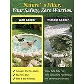 economico birdwatching e fauna selvatica nel cortile-Disco in rame per bagno per uccelli, disco di pulizia in rame puro al 99,99% rinforzato da 0,6 mm con supporto a triplo punto per acqua pulita, sicura per tutte le stagioni, universale per bagni per