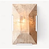 economico Luci da parete-Applique a LED in marmo e rame, applique da parete a LED moderna per interni, lampade da parete per camera da letto e soggiorno