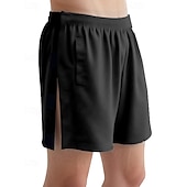 baratos Shorts de moletom-Homens calções atléticos Shorts rasgados Shorts de moletom Calção Shorts de verão Bolsos Cintura elástica Com Cordão Tecido Conforto Respirável Curto Ao ar livre Esportes Clássico Casual Preto Branco