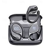 economico Cuffie TWS wireless-Auricolari wireless 75 ore Bluetooth 5.4 cuffie sportive 2025 auricolari Bluetooth stereo bassi profondi sopra l&#039;orecchio con ganci auricolari e microfono con cancellazione del rumore auricolari