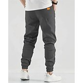 economico Pantaloni cargo-Per uomo Pantaloni Cargo Pantaloni Tasca Coulisse Elastico in vita Semplice Indossabile All&#039;aperto Quotidiano Campeggio &amp; Escursionismo Moda Classico Marrone Scuro Nero