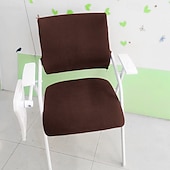 cheap Chair Cover-Waterproof Dining chair Cover For Home Polar Fleece Fabric Chair Cover Stretch Slipcovers Seat Chair Covers