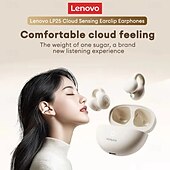 cheap TWS True Wireless Headphones-Origina Lenovo LP25 Bluetooth V5.4 Earphones Multi-function Ear-clip Design Headphones Fast Charging with Type-C Port Earbuds