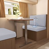 economico Copridivano-Copricuscini per dinette per camper in seta di latte elasticizzata e impermeabile, dal design spesso, resistente e antiscivolo, facili da pulire, adatti a tutte le stagioni, per sedili di camper.