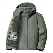 economico Fleece &amp; Giacche 3 in 1-Per uomo Giacca a Vento Giacca da escursionismo Giacca in pile da escursionismo Cotone Inverno All&#039;aperto Termico Antivento Giacche in pile Nero Giallo Verde militare Cachi Grigio