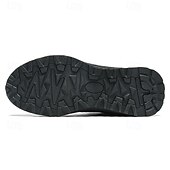 abordables Baskets-Homme Chaussures Décontractées Chaussures de randonnée Marche Occasionnel Cuir PU Maille Confortable Antidérapant Respirant À lacets Noir Jaune Vert Été Printemps