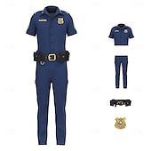 preiswerte Paar- und Gruppenkostüme-Tierdetektiv Polizei Hase Outfits Kostüm Bodysuits Abenteuerfilm Cosplay for Unisex Kinder Erwachsene Halloween Karneval Leistung Pädagogisches Ankleiden Verkleidung für Schulveranstaltungen