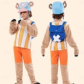 abordables Costumes de manga-One Piece Pirate Tony Tony Chopper Manga Tenues Costume Costumes de Cosplay Halloween Carnaval Journée mondiale du livre Performance Déguisement éducatif Déguisement pour un événement scolaire Haut
