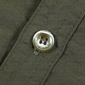 halpa Topit-Miesten cargo-paita Kauluspaita vaellukseen Lyhythihainen Sänkyjen avaus Topit Ulko- Kevyt Hengittävä Kesä Kevät Puuvilla Tumman harmaa Musta Armeijan vihreä Tennis Golf Juoksu