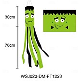 cheap Halloween Wall Tapestries-Halloween Windsock Flag 39 Inch Spooky Cartoon Flag Wind Socks Pumpkin Bat Ghost Monster Outdoor Hanging Decoration for Home Yard Patio Lawn Garden Tree Party Decoration
