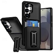baratos Capa Samsung-telefone Capinha Para Samsung Galaxy S25 S25 Ultra S24 Ultra Plus S23 Ultra Capa traseira Com Suporte Antichoque PC