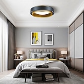 billige Taklamper med dimming-Rund metalltaklampe til hjemmet, LED-taklampe med innfelt montering og akryldeksel, moderne taklampe for soverom, nordisk stue, spisebord, taklamper
