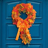 abordables action de grâces et décoration d&#039;automne-Couronne d&#039;automne pour porte d&#039;entrée Thanksgiving récolte d&#039;automne décoration intérieure extérieure, couronne de vigne en feuille d&#039;érable rustique décoration murale et de porte suspendue