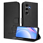 abordables Coques Samsung-téléphone Coque Pour Samsung Galaxy S25 S25 Edge S24 S24 FE S23 Ultra Plus S22 Plus Ultra A16 A55 5G A15 A14 Étui Portefeuille avec Support Fermeture Éclair Protection complète du corps Rétro TPU