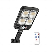 cheap Outdoor Wall Lights-100/200led Solar Street Light IP65 Waterproof Solar Outdoor Motion Sensor Lights Solar Wall Light with Remote for Garden Yard  1PC