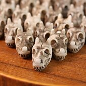 Недорогие Хэллоуинские висячие и настольные украшения-20 шт. мини-голов черепов на Хэллоуин для наполнения ваз, крошечные скелеты драконов из смолы для суккулентного кашпо, жуткий готический декор для вечеринки в доме с привидениями