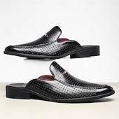 billige Tresko til herrer-gule perforerte slip-on loafers for menn – dristig farge med pustende design, lette og stilige for sommerutflukter, bilkjøring og uformelle kontorantrekk