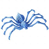 cheap Halloween Hanging &amp; Tabletop Decorations-Halloween 3D Printed Spider Figurine, Large Poseable Spider Toy with Movable Joints, Retractable Articulated Animal Model for Halloween Decoration or Prank Props