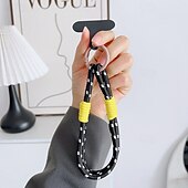 economico Altre cover per cellulari-Corda da polso semplice a due capi, alla moda, semplice, corta, a doppio strato, corda per appendere il telefono cellulare, solida e robusta, anti-rottura e anti-caduta.