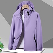 baratos Casacos impermeáveis-Mulheres Jaqueta Corta-Vento Jaqueta de Trilha Capa de Chuva Ao ar livre Prova-de-Água A Prova de Vento Roupas de caminhada Roupas de caminhada Primavera Outono Blusas Campismo / Escursão