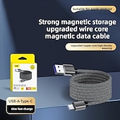 ieftine Cabluri Telefon Mobil-Cablu de încărcare tip C cu încărcare super rapidă și organizare magnetică - USB-C universal pentru iPhone, Huawei, Android, toate modelele de telefoane