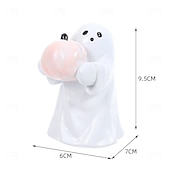 halpa Halloweenin ripustettavat ja pöytätason koristeet-Halloween söpö kummitushahmo, jolla on kurpitsa, hartsipöytäkoriste juhlatunnelmaan ja kodin sisustukseen