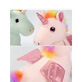 cheap Stuffed Animals-Remote Control Robot Unicorn Electronic Plush Unicorn Toy Interactive Toys Walks Singing Stuffed Animal Gift for Girl and Boy Age 3-6 Year Old