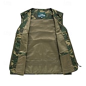 abordables Chalecos-Hombre Chaleco de pesca Chaleco para senderismo Invierno Otoño Al aire libre Secado rápido Ligero Transpirable Chaleco Caza Pesca Escalada Negro Rojo Naranja Caqui
