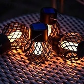 Недорогие Ландшафтные огни-солнечные фонари для уличного использования солнечные подвесные светильники водонепроницаемые уличные светильники с мерцающим пламенем уличные светильники на солнечных батареях декор для сада двор