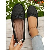 economico Slip-ons e mocassini da donna-mocassini da guida pieghevoli da donna: mocassini in morbida pelle con suole flessibili per il relax in giardino, il relax in veranda e l&#039;uso quotidiano