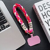 levne Ostatní pouzdra-nové módní zlaté drátěné tkané lano pro mobilní telefon s krátkým lanem, univerzální a všestranné krátké lano, ruční krátké lano, proti ztracení