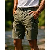 preiswerte Unterteile-Herren Wanderhosen Frühling Herbst Außen Normale Passform Wasserdicht Schnelltrocknend Leicht Atmungsaktiv Hosen Kordelzug Tasche Elastischer Bund Schwarz Armeegrün Camping / Wandern Golfspiel Laufen