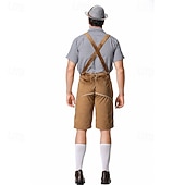 abordables Hombres-Oktoberfest Lederhosen Camisas Sombrero alpino bávaro Alemán alpino prados Hombre Fiesta Festival de Cerveza Paño de estilo tradicional