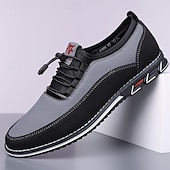 cheap Semi-Formal-Men&#039;s Beige and Black Athletic Sneakers with Elastic Lace-Up Design and Cushioned Sole – Comfortable and Stylish Sports Footwear for Casual Wear, Running, and Outdoor Activities
