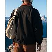 voordelige Waterdichte jassen-Voor heren Buitenjas Wandeljack Buiten Zonbescherming Sneldrogend Lichtgewicht UV-koeling Wandeloutfits Wandelkleding Lente Herfst Jack Tennis Golf Hardlopen Effen Kleur Lichtgeel Zwart Hemelsblauw