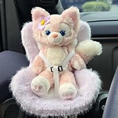cheap Doll Clothing &amp; Accessories Sets-Doll Car Seat for 17cm Dolls with Air Vent Clip and Desktop Stand Cute and Functional Car Ornament for Blind Box Doll Fans