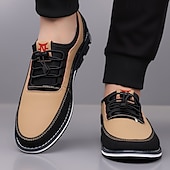cheap Semi-Formal-Men&#039;s Beige and Black Athletic Sneakers with Elastic Lace-Up Design and Cushioned Sole – Comfortable and Stylish Sports Footwear for Casual Wear, Running, and Outdoor Activities