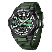 abordables Relojes digitales-SANDA Hombre Reloj Digital Al Aire Libre Deportes Táctico Reloj de Muñeca Luminoso Cronómetro Despertador Calendario Silicona Reloj