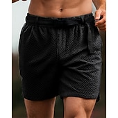 お買い得  ランニングショーツ-男性用 ランニングショーツ スポーツショーツ アウトドア レギュラー 高通気性 速乾性 ライトウェイト 弾性ある ショートパンツ 弾性ウエスト ブラック アーミーグリーン テニス ゴルフ ランニング M L XL XXL XXXL