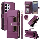 Недорогие Чехлы для Samsung-чехол для телефона samsung galaxy s24 s23 s22 s21 ultra plus a55 a35 a25 a15 5g a54 a34 a14 a73 a53 a33 a23 a13 a72 a52 a42 a32 a22 a12 a02 чехол-кошелек с подставкой-держателем на молнии защитный